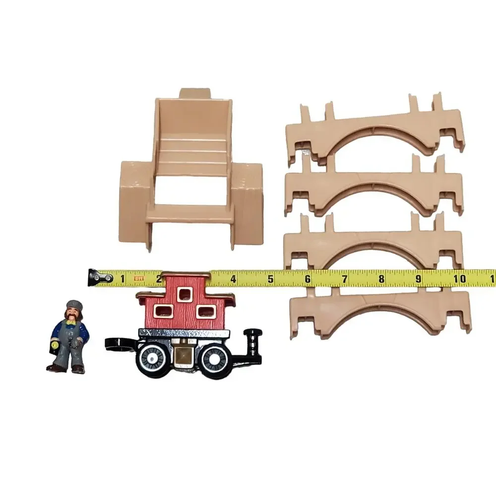 Lot of 7 Lincoln Logs Replacement Tan Arches Variety 1998 Hasbro Original Bundle